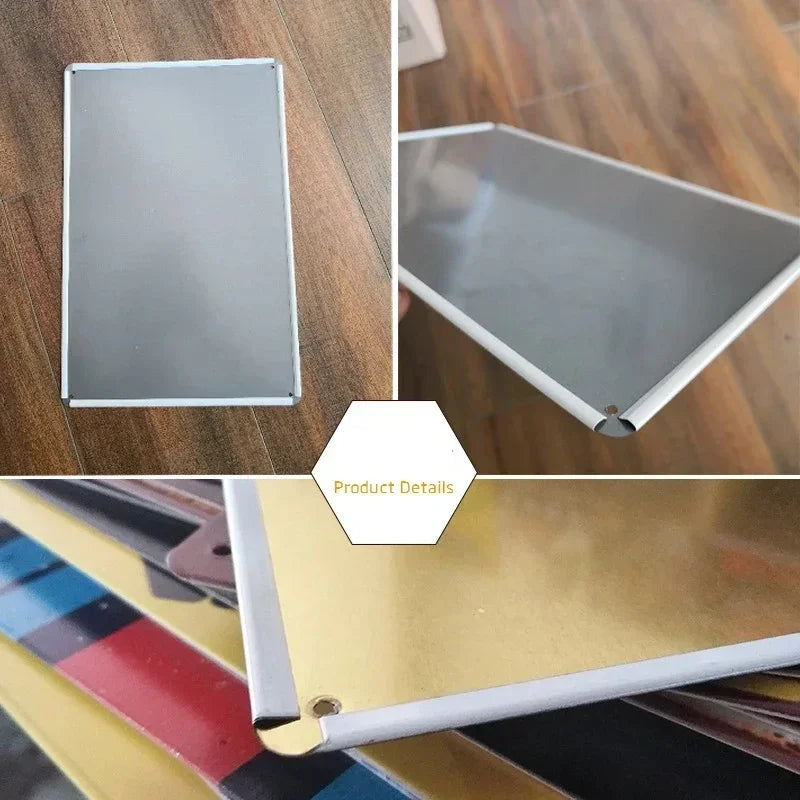 [2D Flat] Vintage Vodka Cocktails Metal Sign - 20.32x30.48 cm Aluminum Wall Art, Retro Bar Decor with Classic Mixology Guide,