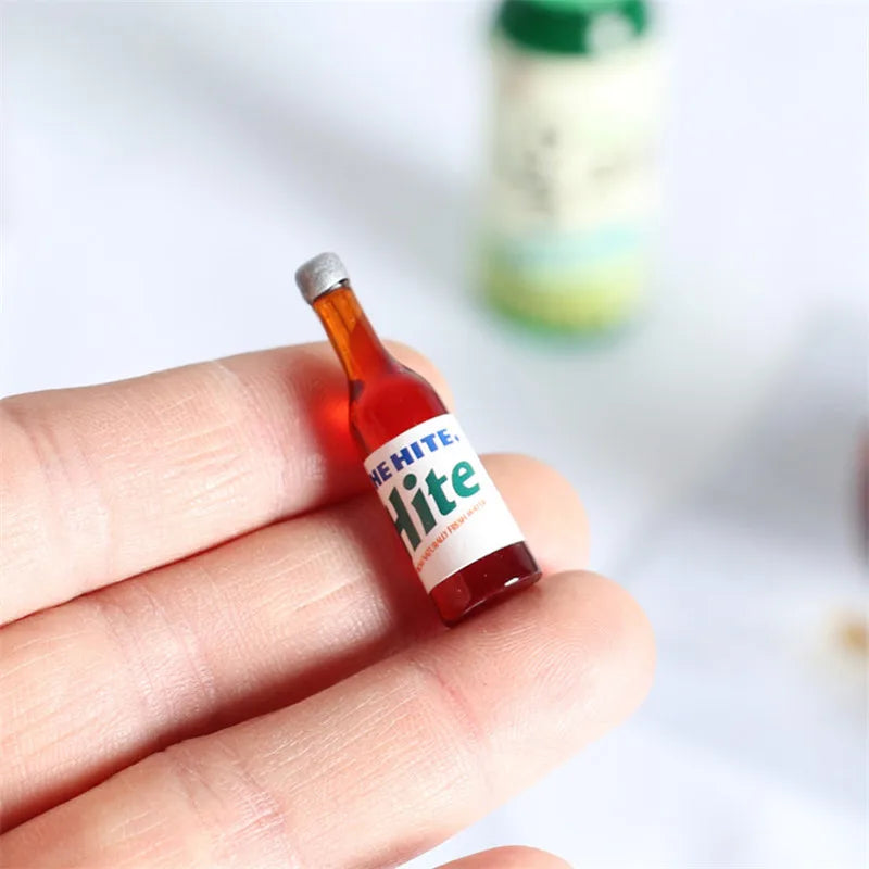 5pcs Dollhouse Mini Beer Bottle Miniature Items Drink Korea Sake BJD Dolls House Accessories Bar Decorations Photography Props