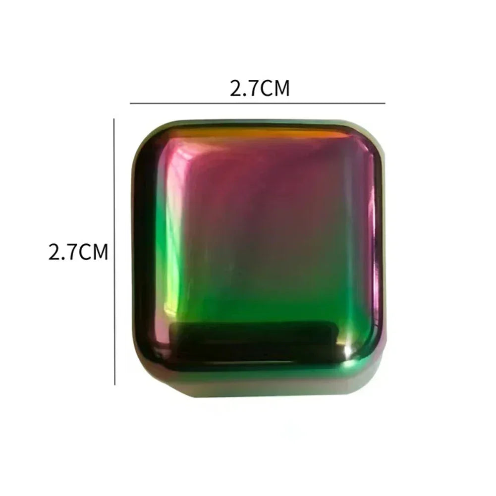 304 Stainless Steel Ice Cubes Set Reusable Chilling Stones 2.7x2.7x2.7cm Silver/Gold/Colourful Fit Vodka Whiskey Wine Cooling