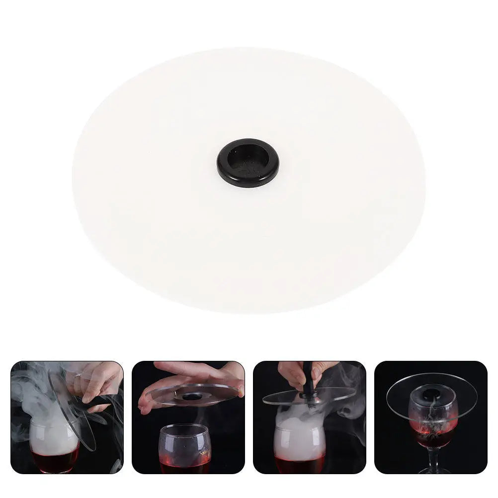 Acrylic Smoke Infuser Lid for Cocktail Drinks Smoking Cover Bartender Tool Bar Accessories Mixology Gear Home Bar Use