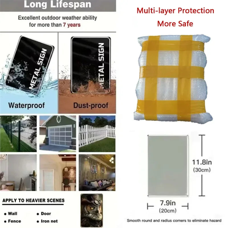 [2D Flat] Vintage Vodka Cocktails Metal Sign - 20.32x30.48 cm Aluminum Wall Art, Retro Bar Decor with Classic Mixology Guide,