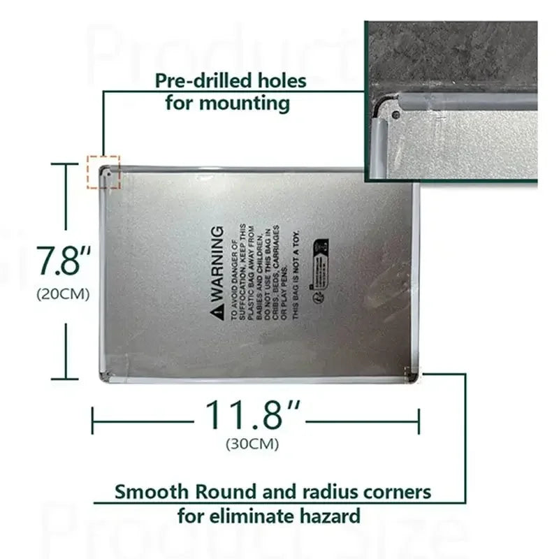 [2D Flat] Vintage Vodka Cocktails Metal Sign - 20.32x30.48 cm Aluminum Wall Art, Retro Bar Decor with Classic Mixology Guide,