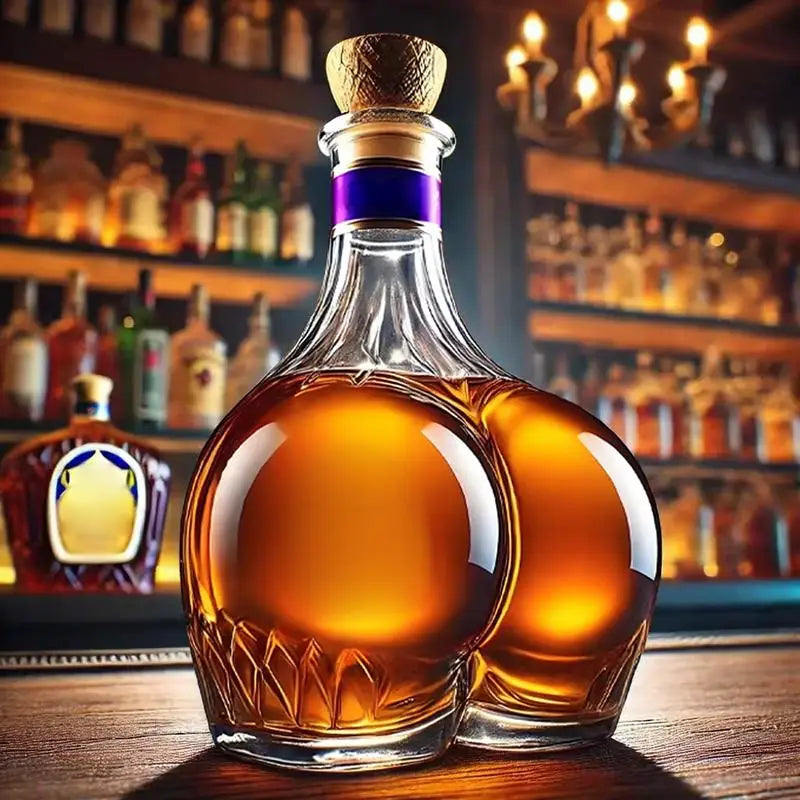 Whiskey Glass Decanter Novelty Statue Whiskey Decanter Wine Bottle Liquor Bottle Home Decorations Wine Container for Alcohol