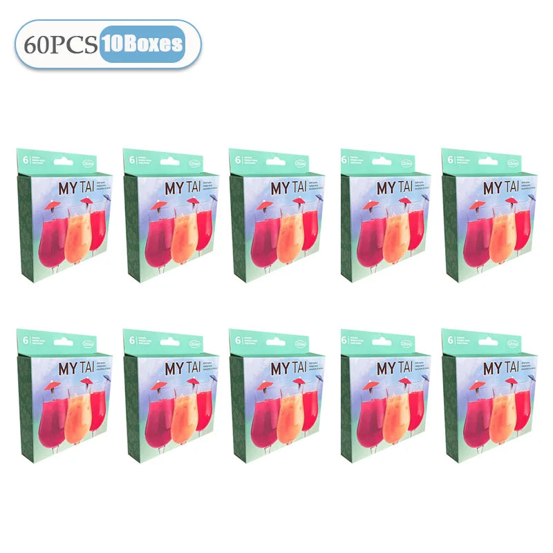 6-120PCS Wine Glass Markers Drink Fruit Cake Sticks Mini Umbrella Cocktail Parasols Wedding Decora Birthday Party Supplies