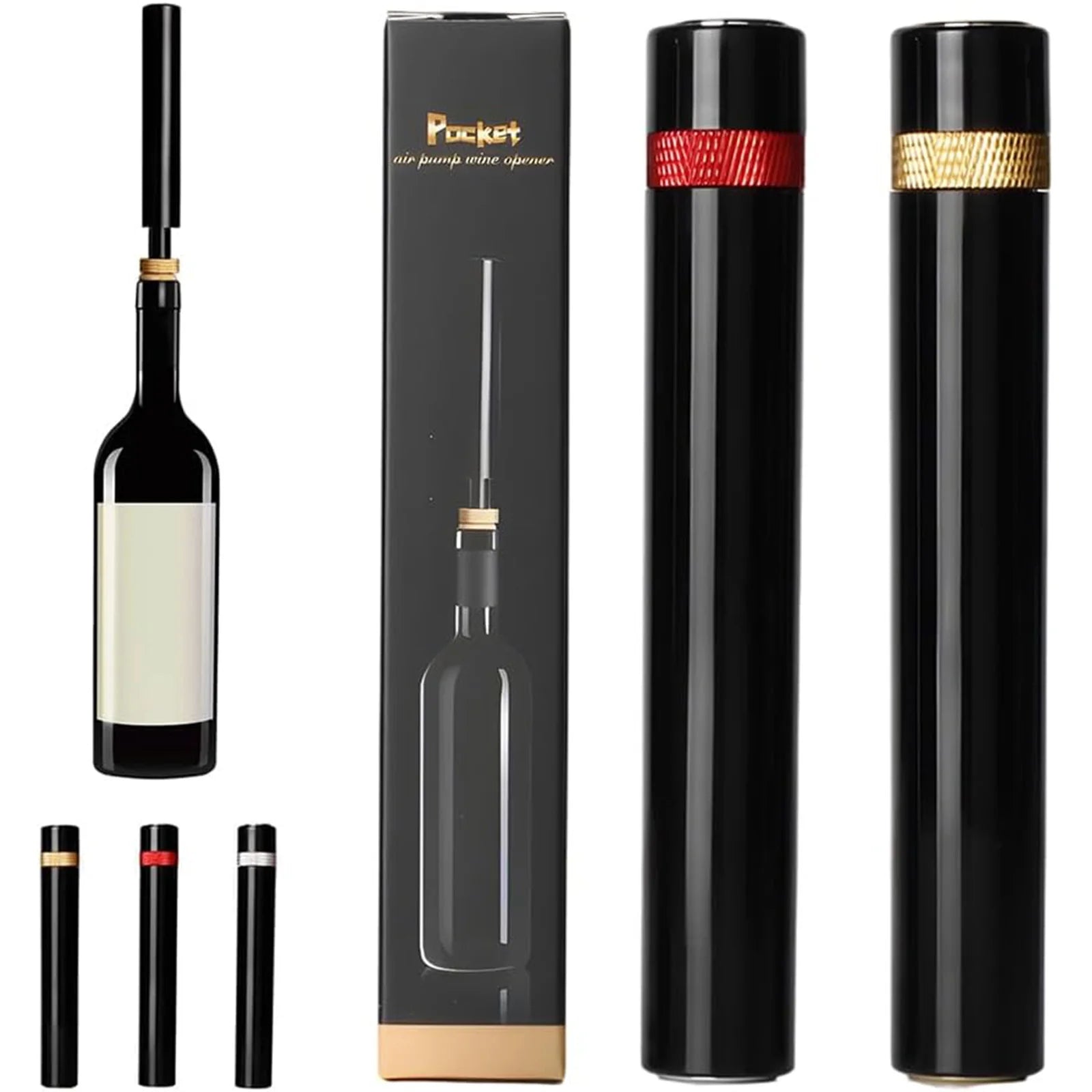 Air Pressure Pump Wine Opener Fashion Mini Quick Opening Wine Bottle Opener Stylish Convenient Bar Kitchen Tool Accessory Opener
