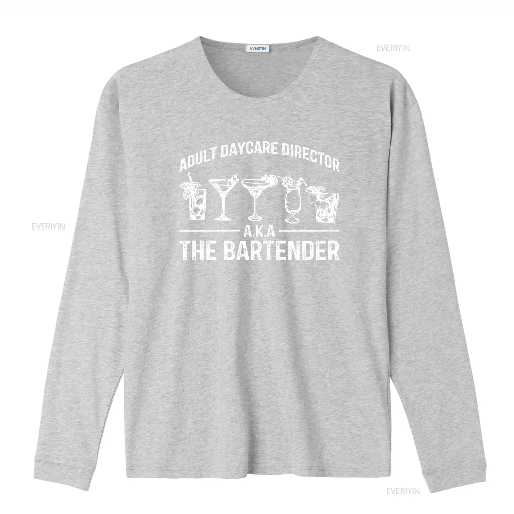 Funny Bartending T Shirt Bartender Barista Barmen Adult Daycare Director A K The Drinking vintage Washed Slightly Comfortable