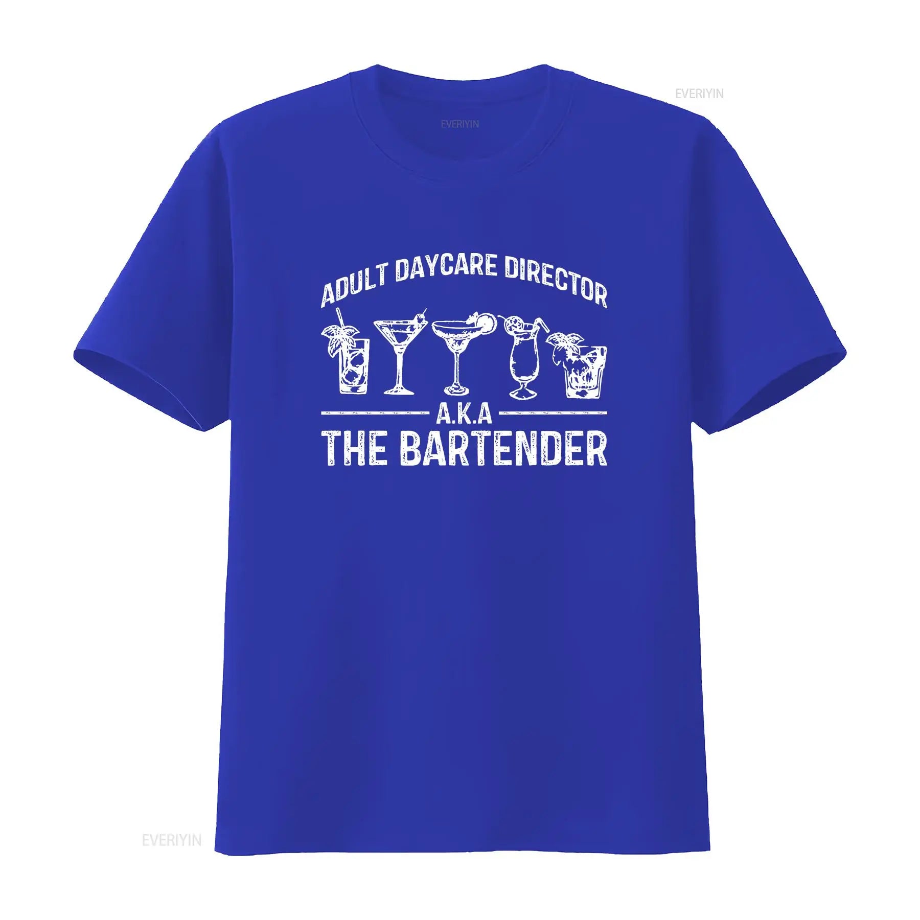 Funny Bartending T Shirt Bartender Barista Barmen Adult Daycare Director A K The Drinking vintage Washed Slightly Comfortable