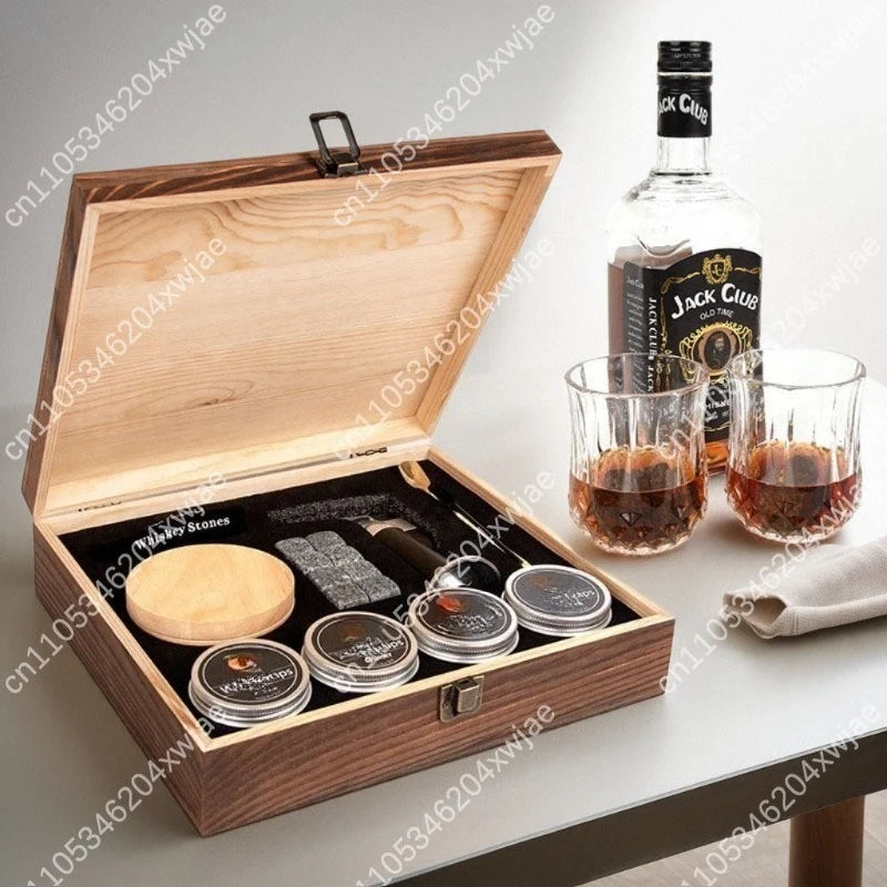 Premium Wooden Smoke Infusion Kit for Home Bartending, Adds Flavor to Cocktails Whiskey & Culinary Creations
